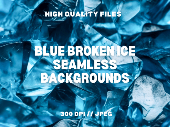 10 Blue Broken Ice Seamless Backgrounds