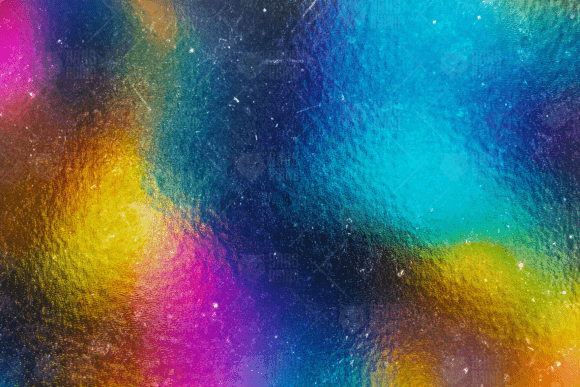 Abstract Rainbow Holographic Background: A Versatile Asset for Modern Design Projects