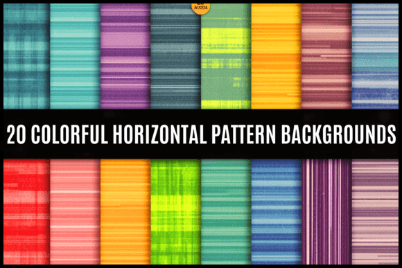 Colorful Horizontal Pattern Backgrounds: A Dynamic Design Trend for Modern Creatives