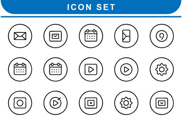 Communication & Media Icons En: A Visual Design Essential