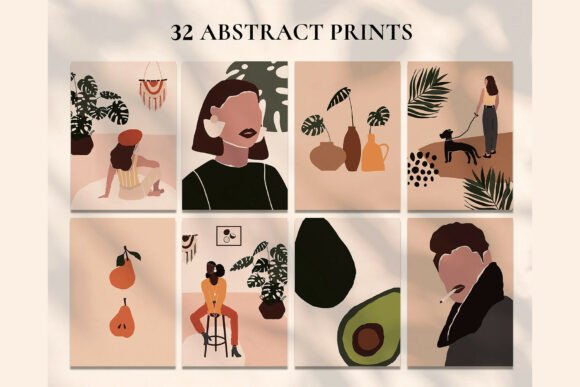 Discover the Versatility of Abstract Art People: A Modern Collection for Creative Projects