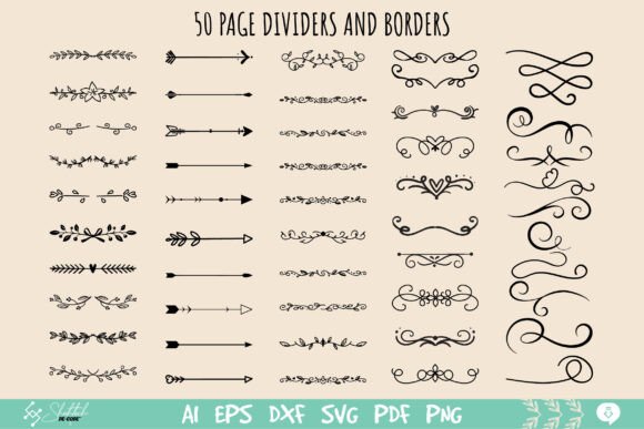 Elegant Design Elements: Exploring Page Dividers and Borders SVG