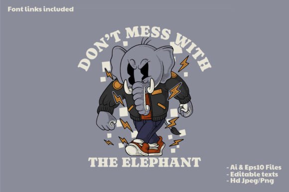 Elephant Mascot Wearing Varsity Jacket: A Bold Identity for Your Brand