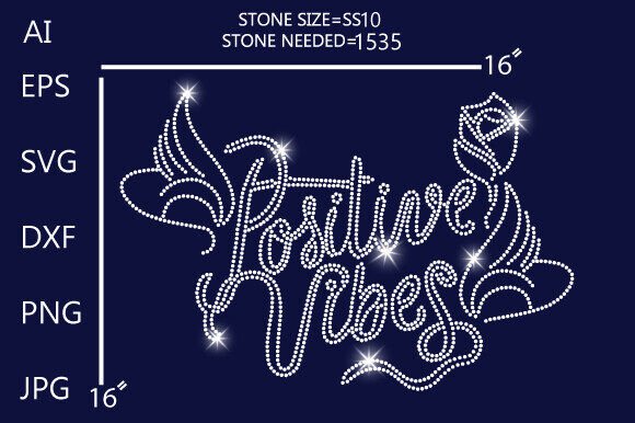 Embracing Positivity: The Rise of the Positive Vibes with Wings and Rose Rhinestone Design
