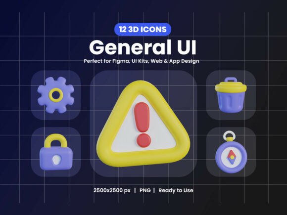 Enhancing Modern Interface Design with General UI 3D Icon Pack and Chubby Style Interface Essentials