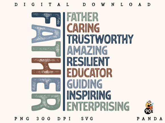 Father Definition SVG PNG Design