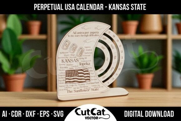 Kansas Perpetual Calendar USA: A Unique Blend of State Identity and Functional Design