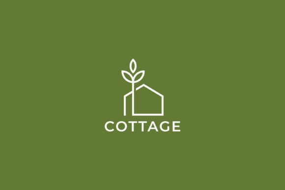 Nature Cottage Home Logo Comfort Living: A Balanced Design Solution for Modern Branding Needs