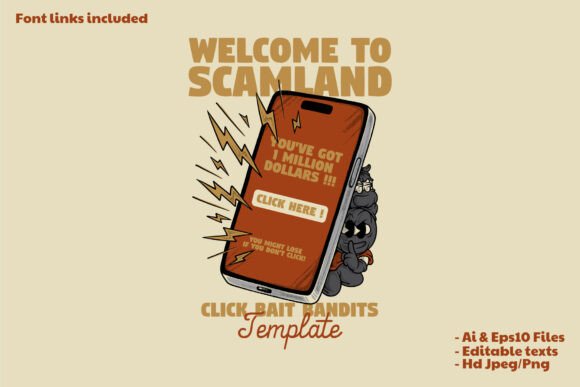 Two Thieves Hiding Behind Smartphone: A Bold Mascot Logo for Modern Branding